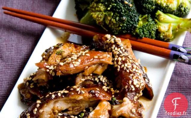 Canard Au Miel Au Sésame Et Au Brocoli