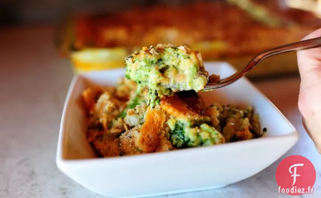 Casserole de Brocoli et de Craquelins