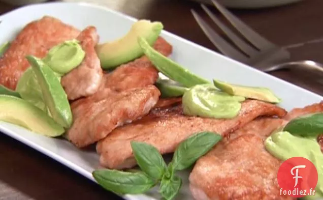 Escalopes de Dinde Sautées à la Sauce à l'Avocat