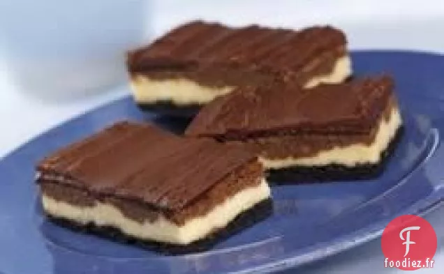 Barres de Gâteau au Fromage Bicolores