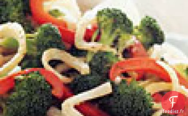 Brocoli au Fenouil et Poivron Rouge