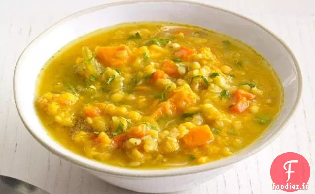 Soupe de Patates Douces et Lentilles à la Mijoteuse