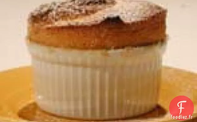 Soufflé aux Abricots et Crème Fouettée au Rhum Vanille