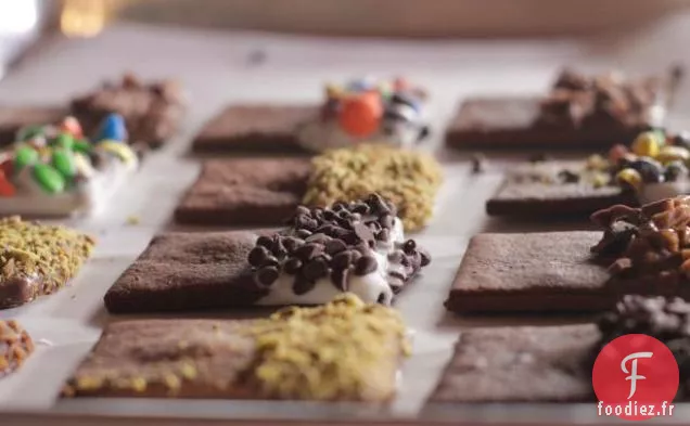 Biscuits au Chocolat avec Barre de Trempage