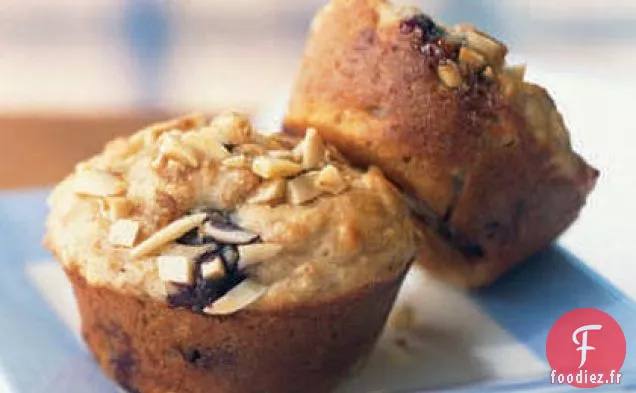 Muffins Power aux Myrtilles et Streusel aux Amandes