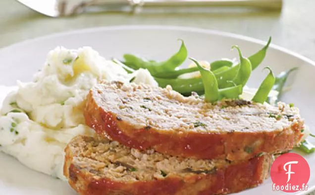 Pain de Viande de Dinde Épicé avec Garniture de Ketchup