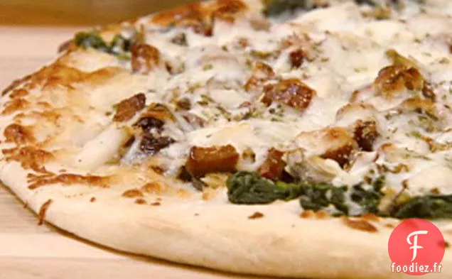 Pizza Vongole à l'Andouille, Palourdes et Pétoncles