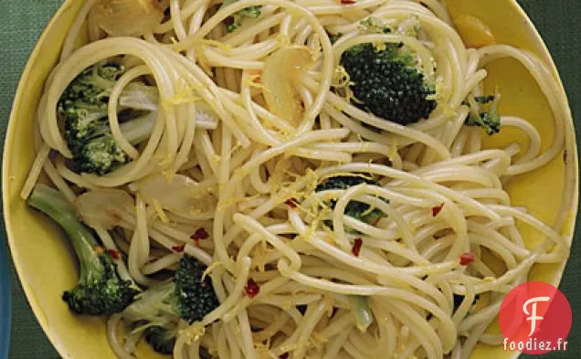 Spaghetti au Brocoli et au Citron