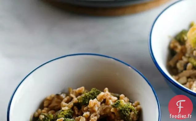 Farro Au Brocoli Et Shiitakes