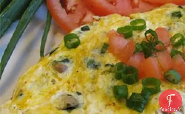 Omelette aux Champignons Épinards