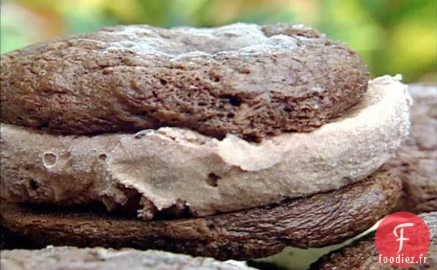 Sandwich à la Crème Glacée Au Chocolat Double