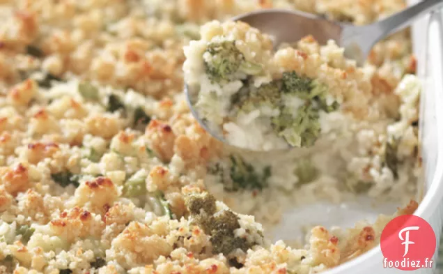 Casserole De Brocoli Au Fromage Et De Riz