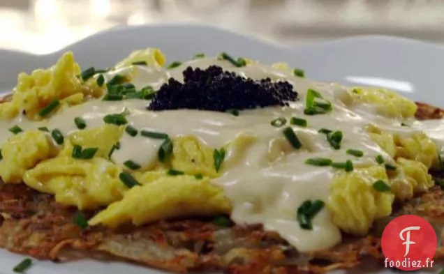 Pommes de Terre Croustillantes aux Œufs au Fromage