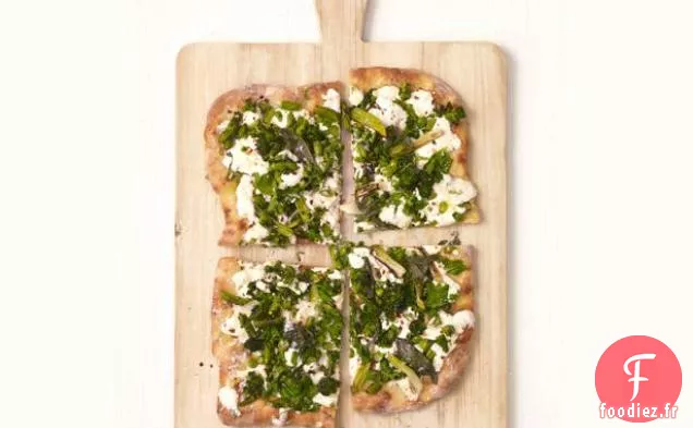 Pizza Blanche Au Broccolini