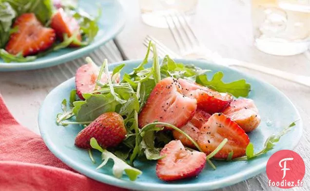 Salade de Roquette et de Fraises