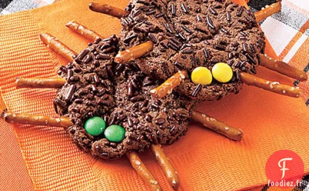 Araignées de Biscuits au Chocolat