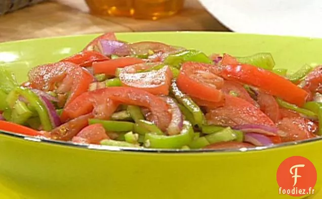 Salade de Tomates, Poivrons et Oignons