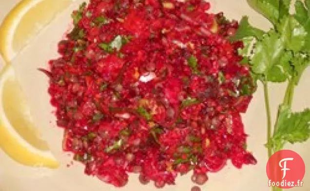 Salade de Betteraves et Carottes aux Lentilles
