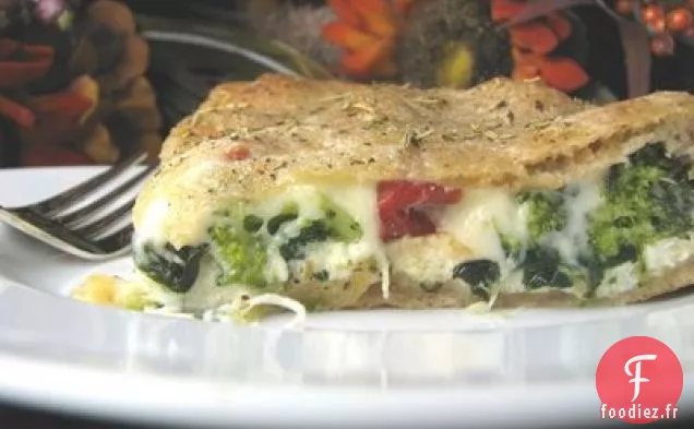 Tarte À Pizza Aux Épinards Farcis À La Ricotta Et Au Brocoli