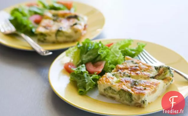 Quiche au Brocoli Sans Croûte