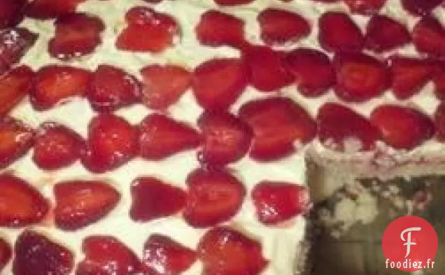 Gâteau de Réfrigérateur aux Fraises
