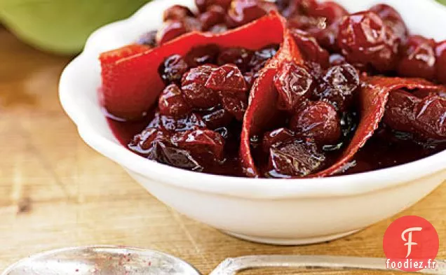 Relish Simple aux Canneberges et aux Agrumes