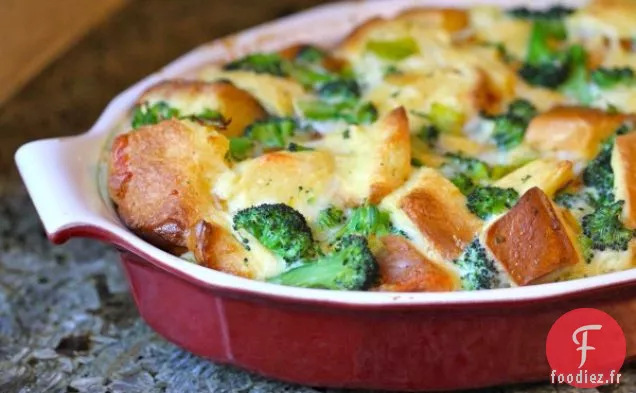 Casserole de Petit déjeuner Brocoli et Poireaux
