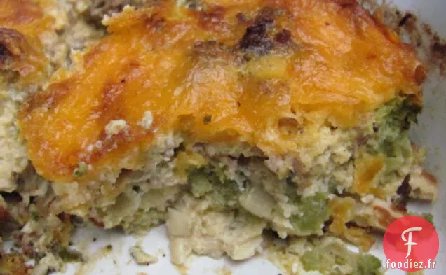 Quiche à la Saucisse au Fromage et au Brocoli