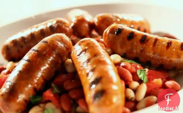 Saucisse Grillée aux Haricots Toscans