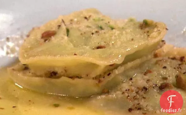 Raviolis Rabe au Brocoli au Parmesan et Pistaches 2