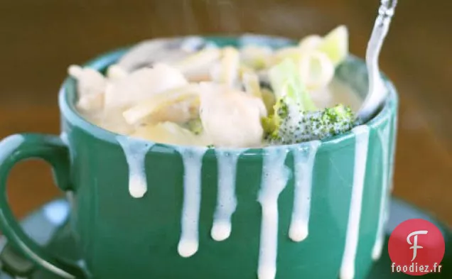 Soupe De Brocoli Et Nouilles Au Poulet (Lumière De Cuisson, Mars 2009)