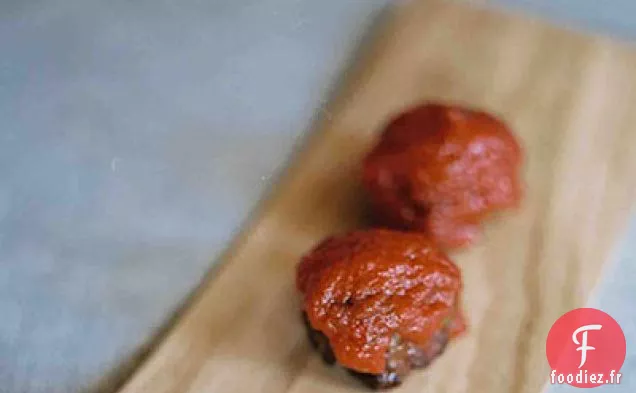 Spaghetti aux Crevettes Grillées, Courgettes et Salsa Verde