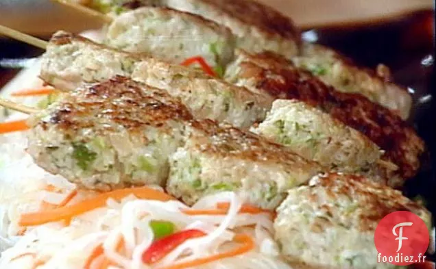 Galettes de Poulet Asiatique et de Châtaignes d'Eau