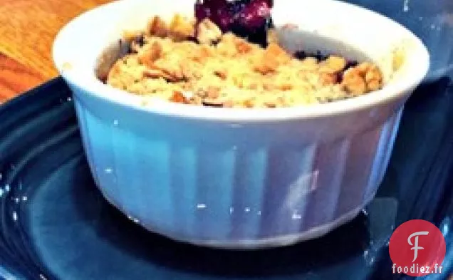 Croustillant aux Pommes aux Myrtilles