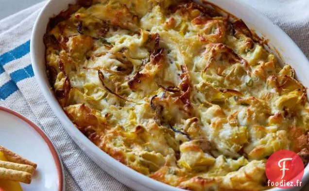 Trempette d'Artichauts à l'Oignon et au Fromage