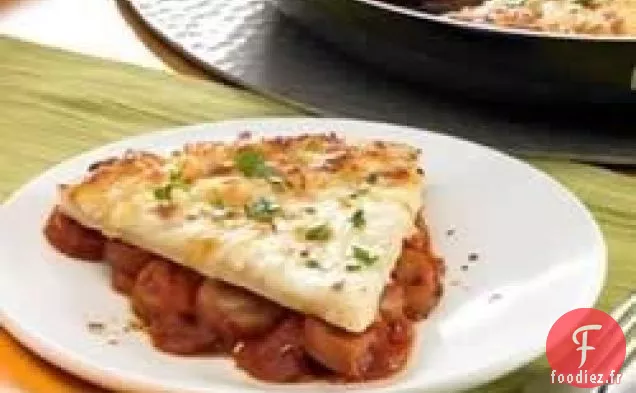 Pizza à la Poêle à la Saucisse de Poulet à l'Italienne aux Trois Fromages Johnsonville®