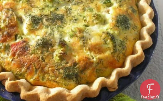 Tarte Aux Œufs Au Brocoli Et Au Jambon