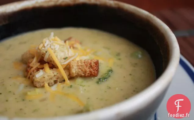 Soupe au Brocoli au Cheddar