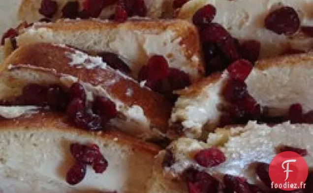 Pouding au Pain aux Canneberges