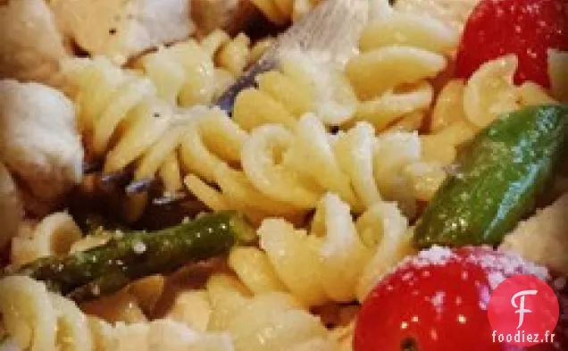 Poulet et Asperges aux Pâtes Penne