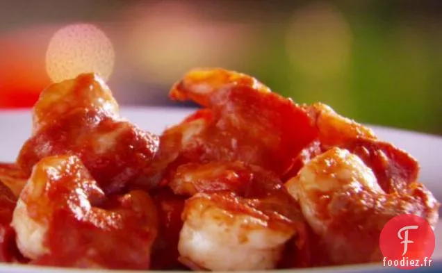 Crevettes BBQ au Bacon