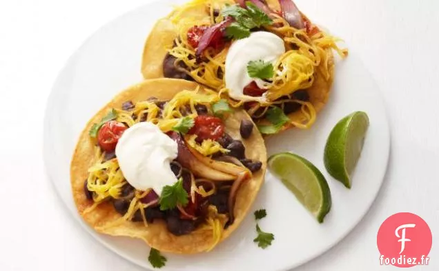 Tostadas À la Courge Spaghetti