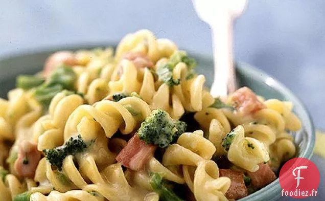 Rotini et Fromage au Brocoli et Jambon