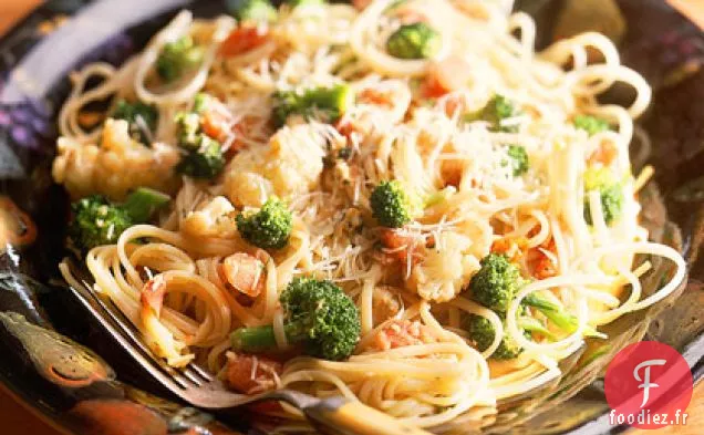 Pâtes au Brocoli et au Chou-fleur à la sauce Moutarde