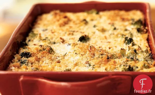 Casserole de Brocoli et Trois Fromages