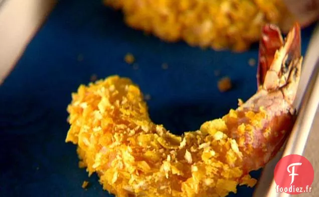 Crevettes Croustillantes au Curry et à la Noix de Coco