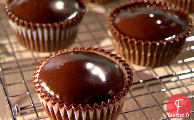 Cupcakes au Fromage au Chocolat avec Glaçage à la Ganache