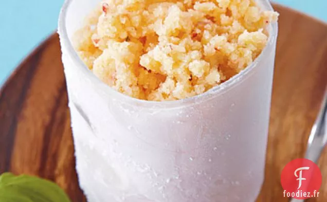 Glace Pêche-Basilic