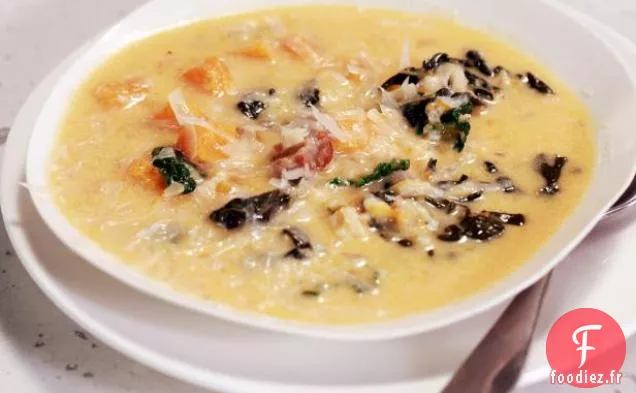 Soupe de Saucisses, Potiron et Arborio