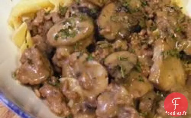 Stroganoff de Boeuf Sans Crème Sure